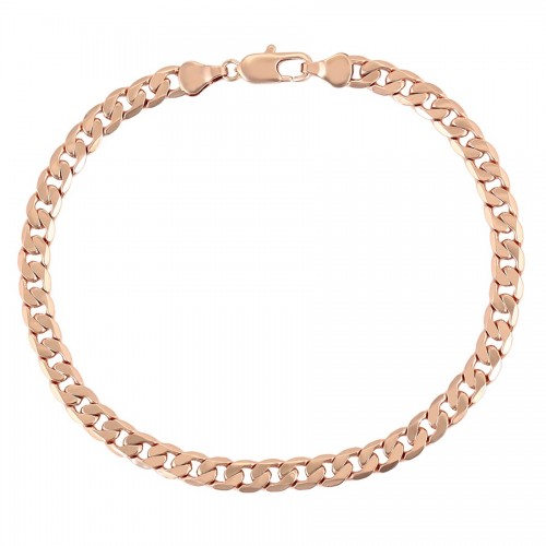 Klasiska pinuma rokassprādze, rozā zelta pārklājums, garums 23-25 cm